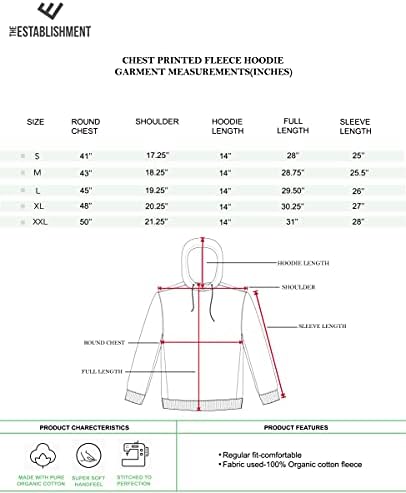 Класически мъжки hoody The Establishment от органичен памук кръгло деколте, hoody Henley, Руното hoody с принтом (от S До XXL)
