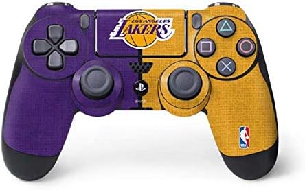 Игри кожата Skinit Decal за контролер PS4 - Официално Лицензиран Дизайн на платното на НБА Лос Анджелис Лейкърс