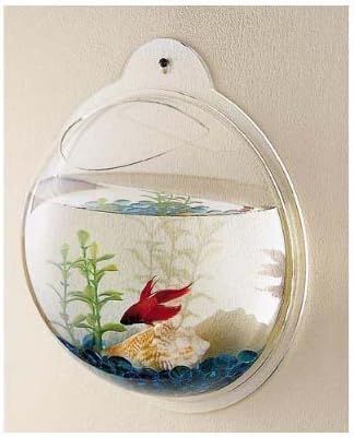 Стенен акрилни аквариум за риби CNZ, 11,5 инча
