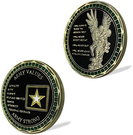 Ценности на Американската Армия и Символ на Вярата Силен Войник Армия Challenge Coin