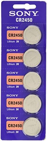 Акумулаторна батерия Sony CR2450 3V с една литиева монета, състояща се от 5 Батерии