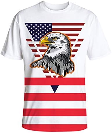 Приталенные Ризи за мъже, Мъжки Годишна Ежедневна Тениска с принтом на Деня на Независимостта, Свободна Тениска с кръгло деколте, Потник,