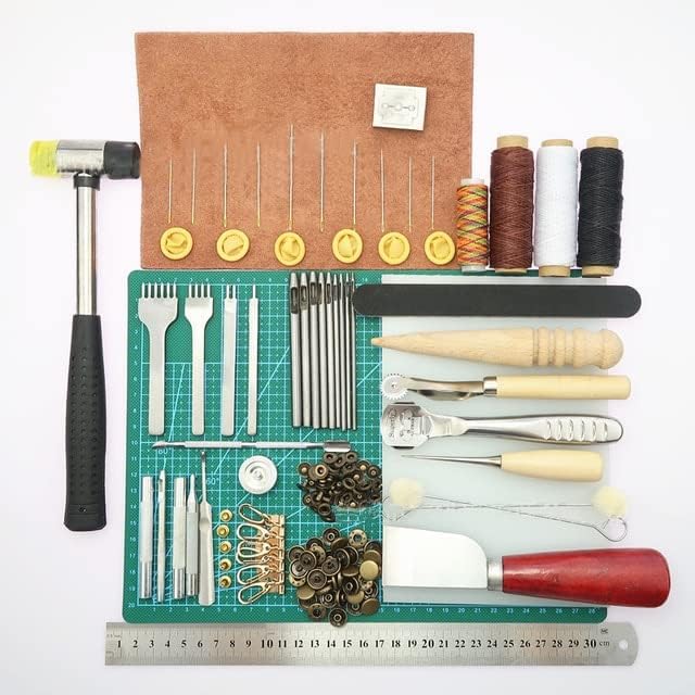 Набор от инструменти за шиене на кожа, Кутия за инструменти за ръчна работа, Перфорирани Комплекти Инструменти За производство