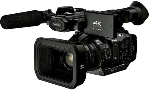 Професионална видеокамера Panasonic AG-UX180 4K (AG-UX180PJ8) с лек корпус, led осветяване, карта с памет 64 GB и допълнителен
