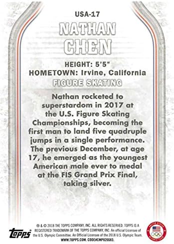 2018 Начело на зимните Олимпийски игри в САЩ САЩ-17 Нейтън Чен