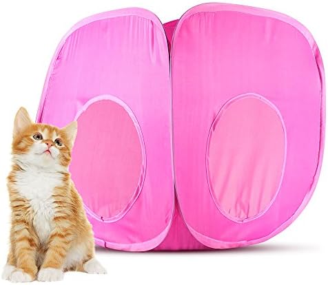 Игри Куб за котки Weebo Pets Pop-Up с Чанта за съхранение (розов)