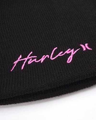 Дамска зимна шапка Hurley - Шапчица Script Staple Дребни плетени