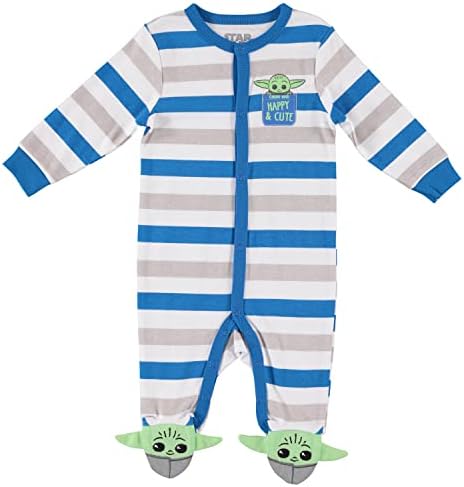 Пижамный гащеризон за малки момчета на Междузвездни ВОЙНИ: Мандалорец С участието на Детски Йоды - Детски пижами - Детски Sleeper