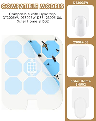 24 Опаковки Сменяеми лепило картички за Safer Home SH502, съвместими с Dynatrap DT3005W Dot и за Safer Home SH502, plug-in