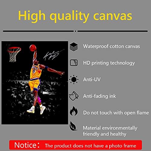 Cartstat Баскетболна Суперзвезда Плакат-Комплект от 4 вида спорт Платно Стенно Изкуство 8x10 инча Суперзвезда Плакати за Декора на стените