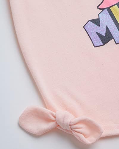 Комплект шорти с Мини Маус за момичета Disney - Памучен тениска и плетени шорти от 2 теми (2T-7)