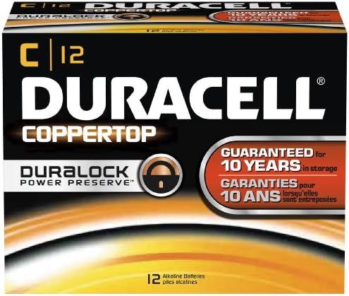 Алкално-марганцевый батерия Duracell MN1400 CopperTop, типоразмер C, 1,5 (корпус 72)