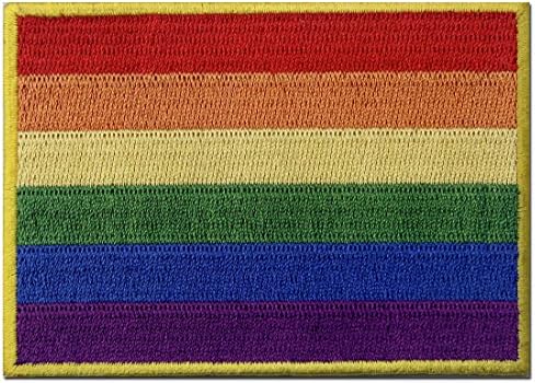 Дъгата Флаг ЛГБТ ZEGIN, Бродирана Емблема, Желязо, Пришитая Нашивка на правата на гейовете