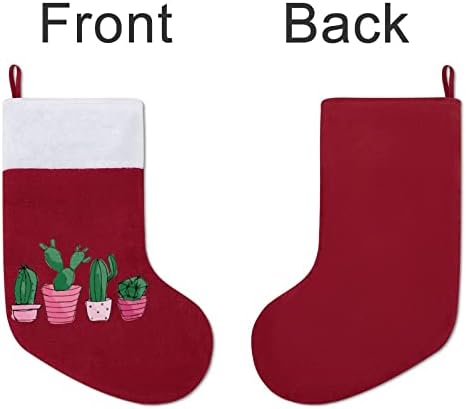 Кактус Кактус Коледни Окачени чорапи Чорапи за Коледно Камина Празничен Начало Декор