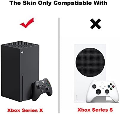 Стикер-кожа за конзолата Xbox Series X и контролери, Защитно Vinyl Стикер за игра конзола, която е Съвместима с набор от скинове на