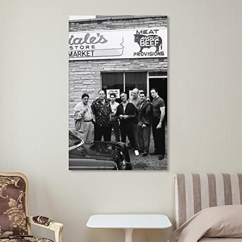 Художествен Плакат Сопрано, черно-бял Плакат, Стенни Щампи върху Платното за декора на стените, Интериор за Спални, Подаръци, 16x24 инча (40x60
