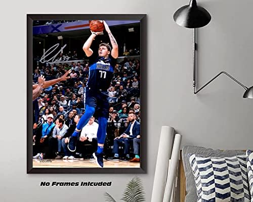 Стенен артистични щампи с участието на Лука Дончича, Баскетбол плакат Далас Маверикс HD, платно, стена арт декор с участието