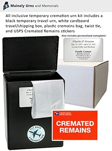 Персонални, който да бъде Одобрен от TSA, Безопасен за полети Временен набор от урни за кремация на човешкия пръст - Удобен за авиокомпании