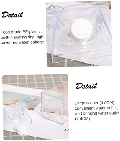 Бутилка за вода от Картонени опаковки мляко AEIOFU, Бутилка за Вода от Прозрачна Млечна Бутилка, 1000 ml Пластмасова Бутилка