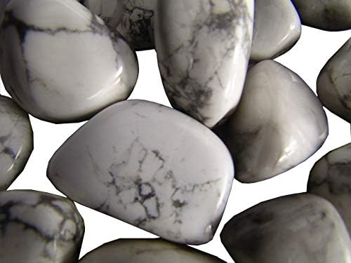 CircuitOffice 5 бр. Бели камъни с камъчета от говлита (0,75 - 1,25) - Камъните за лечение, Метафизично Лечение, Камъни за Чакрите, за да