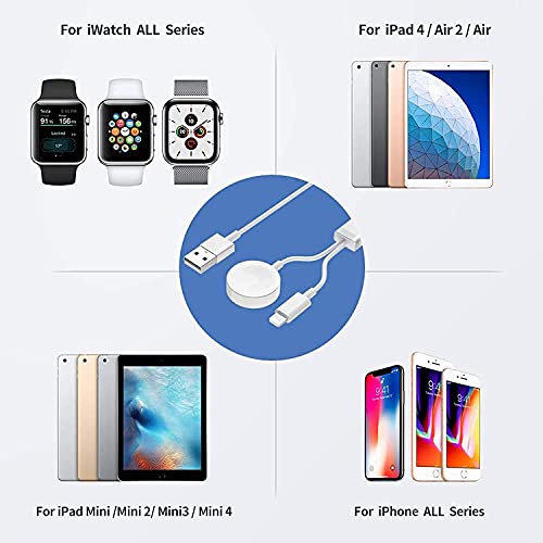 Кабела на Зарядното устройство за смарт часа Apple Watch Charger Series 7/6/5 /SE/4/3/2/1 iOS 6.0 и телефон 13/12/11 / Pro / Max / XR/ XS