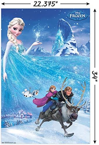Плакат на стената Trends International Дисни Frozen - Adventure на един лист, 22,375 x 34, версия без рамка