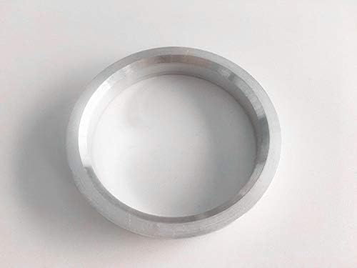 NB-AERO 4 бр. Сребристи Алуминиеви пръстени от 67 мм (колелце) до 54,1 мм (Ступица) | Централно пръстен Hubcentric от 54,1 mm