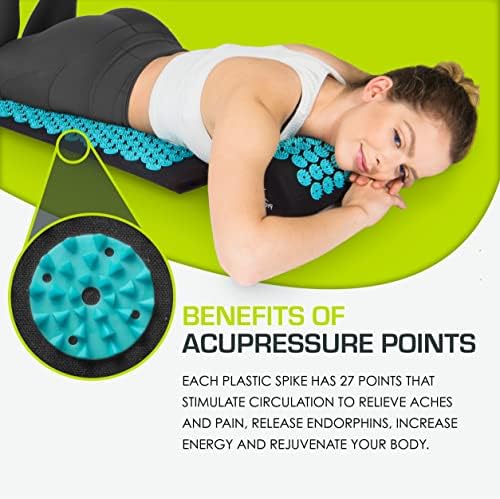 Комплект стелки за акупресура ProsourceFit и възглавници за облекчаване на болки в гърба / шията и отпускане на мускулите