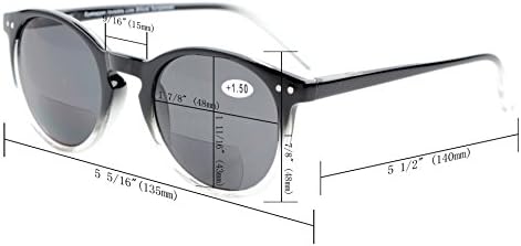 Eyekepper Спестете 10% на 1 опаковка бифокальных слънчеви очила с кръгли считывателями на извори са Черни на цвят и 1 пакет малки овални