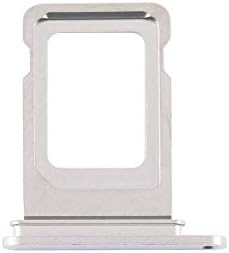 2X Слота за притежателя на една Сим-карта Подмяна на тавата за SIM-карти, съвместим с iPhone 12 Pro Max 6,7 инча (сребрист)