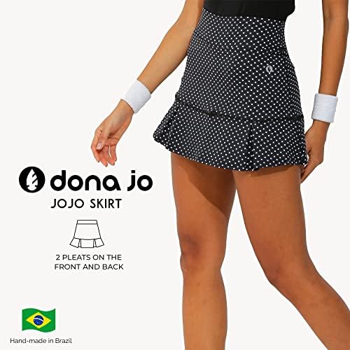Официална дамска пола Dona Ani JoJo - Плиссированная Тенис Пола с Къси панталони и вградени Дълбоки джобове, Дрехи за свободното време