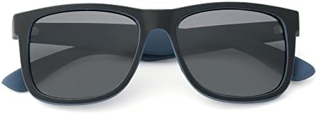 Foster Grant мъжки Слънчеви очила Jace Polarized for Digital Слънчеви очила, Матово Черно и тъмно синьо, 54 mm САЩ