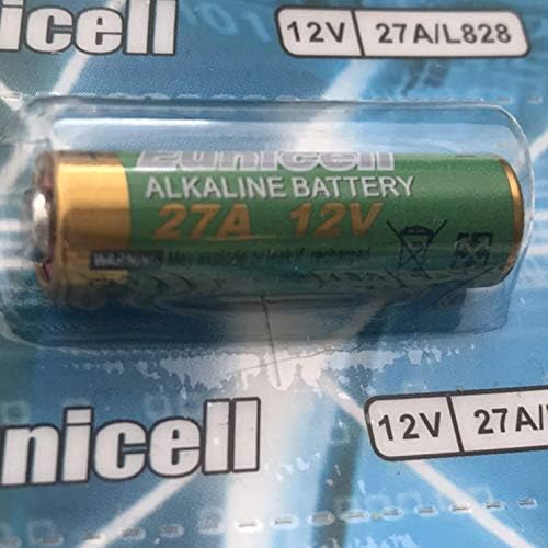 5 Алкална батерия Eunicell 27A/ L828/ А27 12V с дълъг срок на съхранение от 0% живак (датата на изтичане на срока на годност)