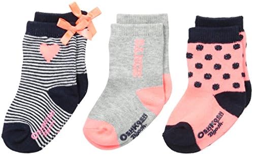 Oshkosh B ' Sofia Baby-Чорапи за танци за новородени момичета, 3 опаковки, Мулти, 12-24 месеца