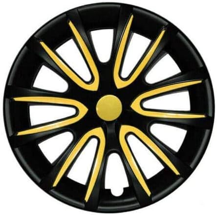 Джантите OMAC 16 инча за Chevrolet Colorado Черно-жълти и 4 бр. Капака Джанти - Шапки ступиц - Подмяна на външната повърхност на