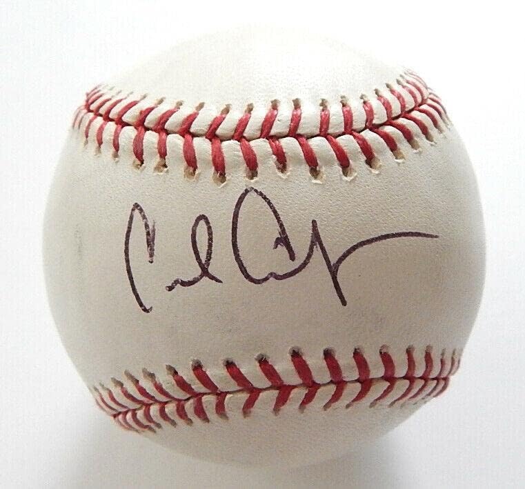 Карл Крофърд Подписа Автограф Rawlings OML Baseball Auto Autograph - Бейзболни топки с Автографи