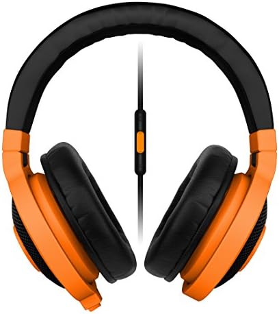 Мобилна аналогова музикално-детска слушалки Razer Kraken-Неоново-оранжев цвят (RZ04-01400400-R3U1)