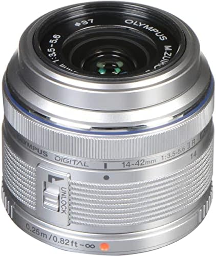 Корпус беззеркальной фотоапарат Olympus OM-D E-M10 Mark IV, сребрист Обектив M. Zuiko 14-42 мм f/3.5-5.6 II R, сребрист
