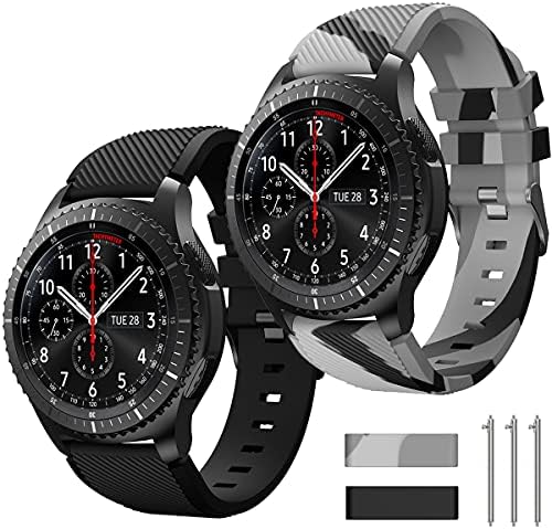 TOOLAIK 22 мм и каишка за часовник, който е Съвместим с Samsung Galaxy Watch 3 45 mm/Galaxy Watch 46 мм Въжета/Gear S3 Frontier/Класически,