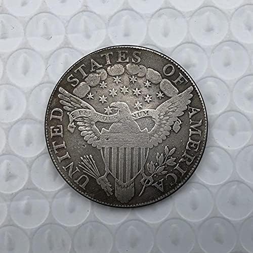 Точно копие на Възпоменателни монети, сребърно покритие Американска монета 1804 г., Ръчна изработка, Семейна са подбрани Сложна и
