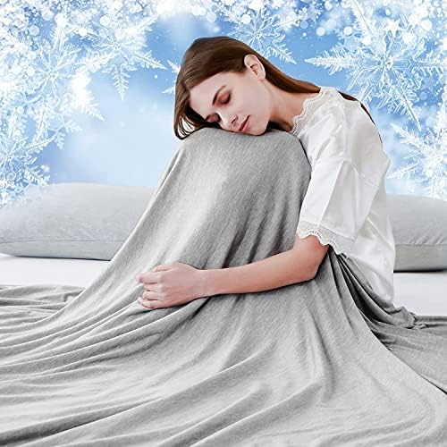 Охлаждащо одеяло LUXEAR с японската технология Q-Max 0.4 Запазва прохлада в горещото лято, одеало кралски размери за възрастни, деца,
