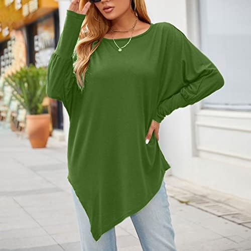 Annhoo Лаймово-Зелена Облекло с дълги ръкави за момичета Свободен, Намаляване, Дрехи Големи Размери, Hoody с кръгло деколте