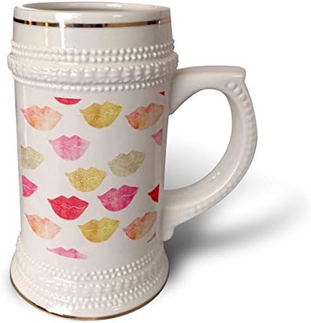 3розовая чаша за Устни Glam - Stein Mug, 18 мл , 22 грама, Бяла