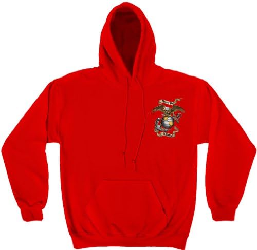 Спортна риза с качулка на морската пехота на Орел USMC Червена MM107RSW