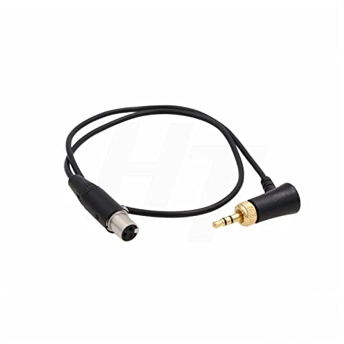 Аудио кабел HangTon Locking 3.5 mm Mini XLR TA3F за ресивъра Sennheiser EK Sony UWP-D11 до линията, Миксиране на аудио устройства