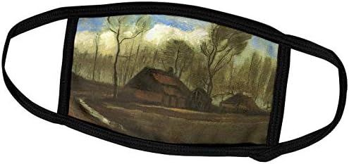 3 Изкуството на импресионизма Роза Флорен - Къщи къща Сред дървета, Ван Гог - Маска за лице (fm_49315_1)