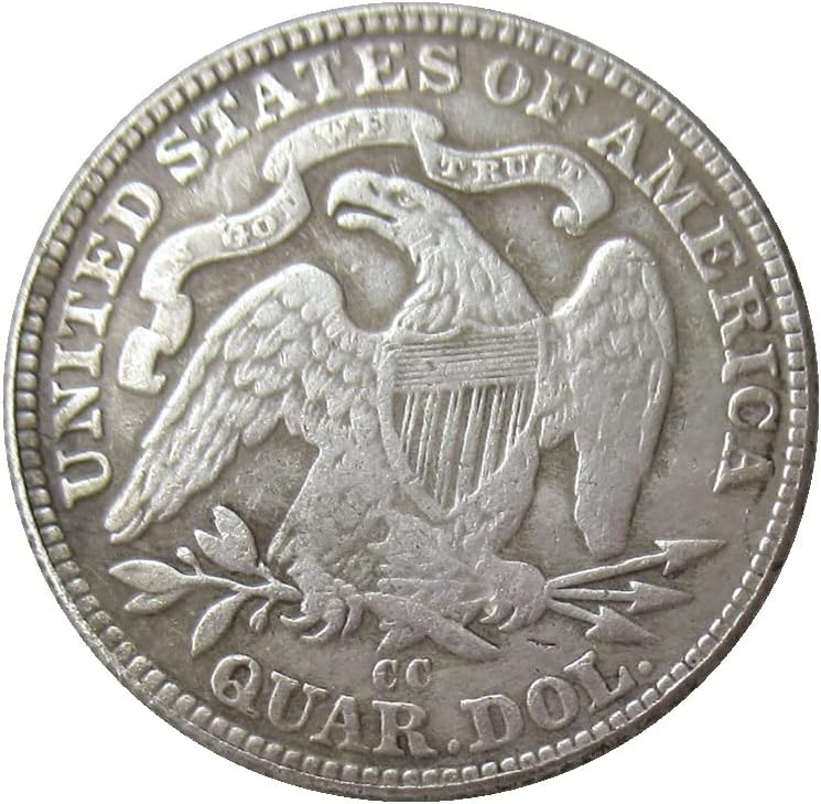 25 на Сто Флаг на САЩ 1872 Г., сребърно покритие Копие на Възпоменателни монети