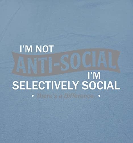 Аз не Антисоциальный, аз Избирателно Стръмен, Саркастичная Новост, Забавна Тениска С Графичен Дизайн