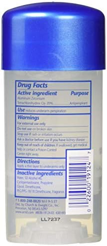 Дезодорант-Антиперспиранти Arrid Extra Dry, Прозрачен Гел, за Хладен душ, 2,6 грама (опаковка от 4 броя)