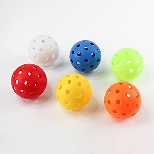 Топки за игра в пиклбол на открито MMRH - Одобрени за игра на Пиклбол в САЩ, 6 опаковки